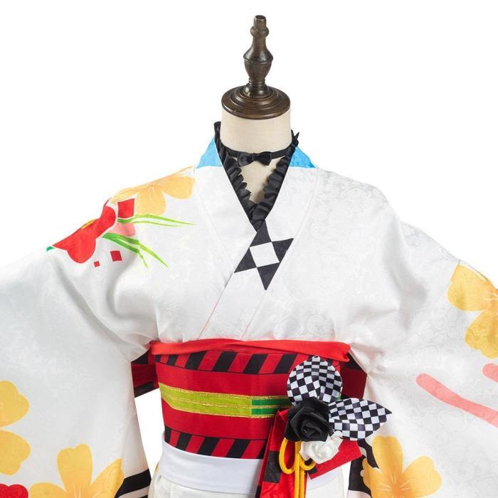 Fate/Grand Order 5Th Anniversary Kiyohara No Nagiko Women Kimono Dress Outffits Halloween Carnival Suit Cosplay Costume