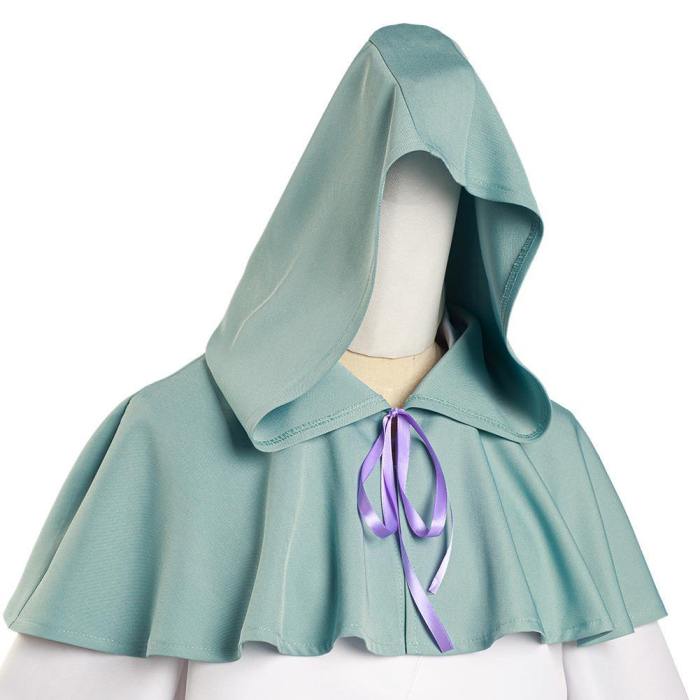 The Promised Neverland Mujika Long Robe Cloak Outfits Halloween Carnival Suit Cosplay Costume