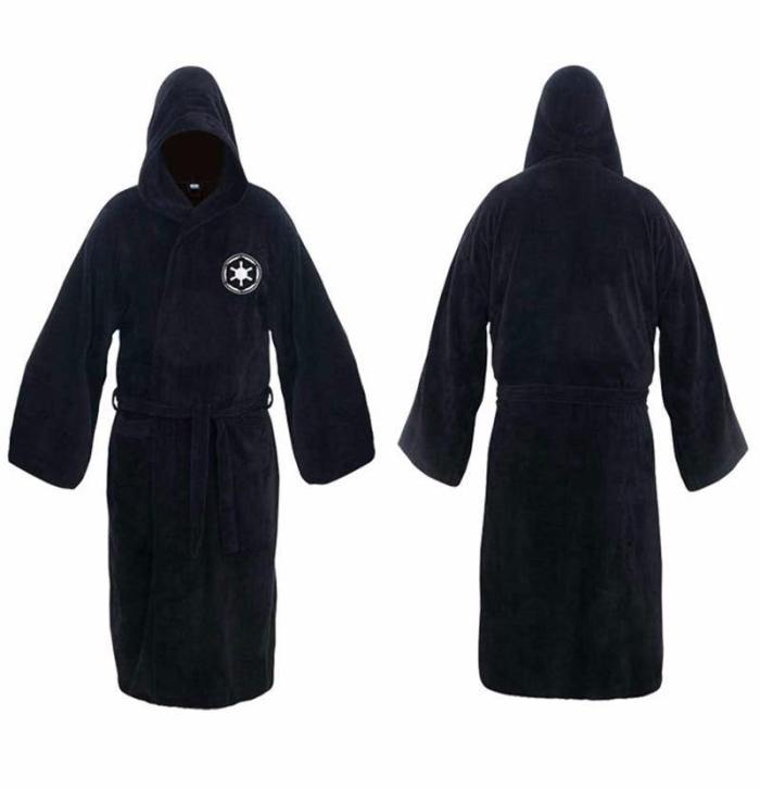 Star Wars Hooded Thick Jedi Empire Men'S Bathrobe Winter Long Robe Mens Bath Robe