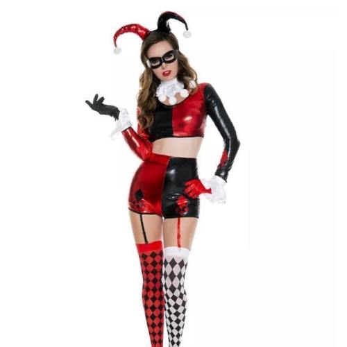 Halloween Women Joker Sexy Dress Costume