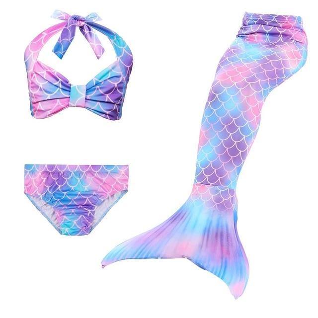 Girls Mermaid Tail For Swimming Cosplay Swimsuit Kid'S Sparkle Mermaid Tails Swimmable Costume Swimwear