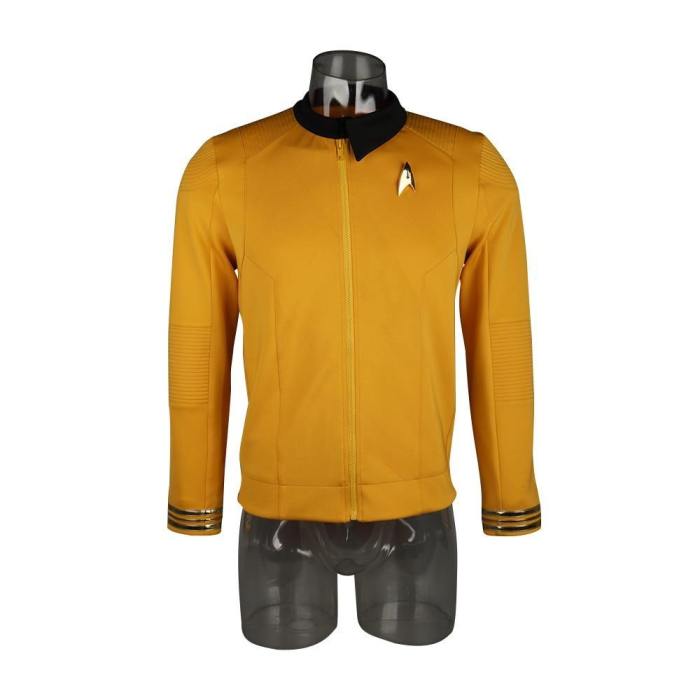 Star Trek Discovery Season 2 Starfleet Captain Kirk Shirt Uniform Badge Costume