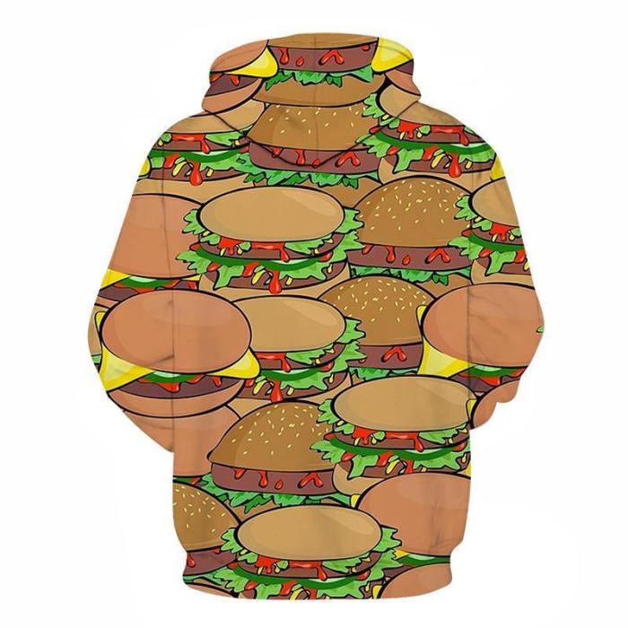 Multiple Burgers 3D Hoodie