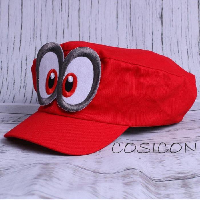 Nintendo Super Mario Odyssey Cappy Red Hat Cosplay Cap