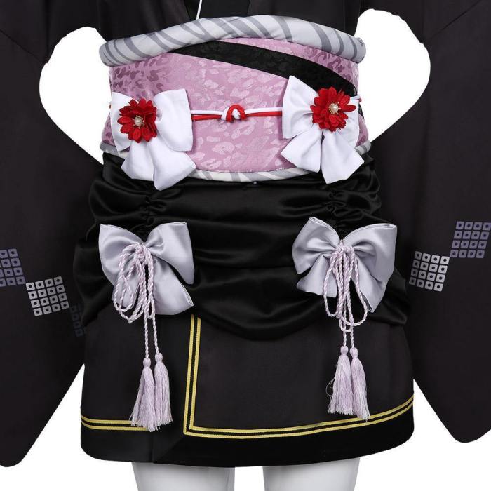 Final Fantasy Vii Remake Tifa Lockhart Women Kimono Dress Outfit Halloween Carnival Costume Cosplay Costume