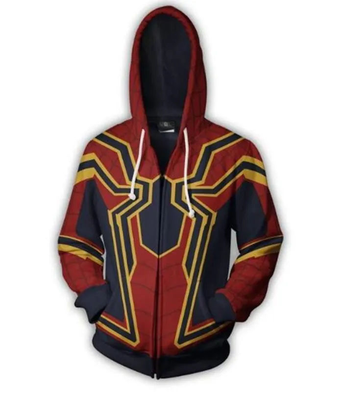 Spider-Man Hoodie - The Avengers Zip Up Hoodie Csos00I