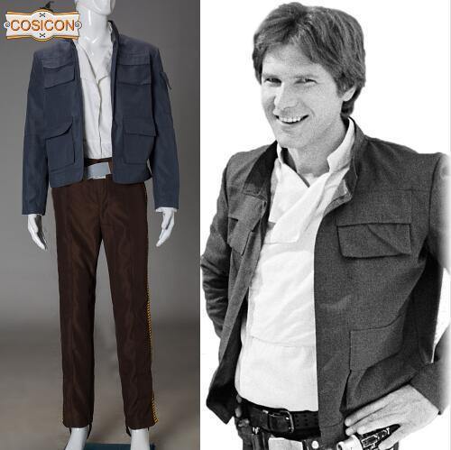 Star Wars  Han Solo Cosplay Costume  Full Set  Halloween Party Costume