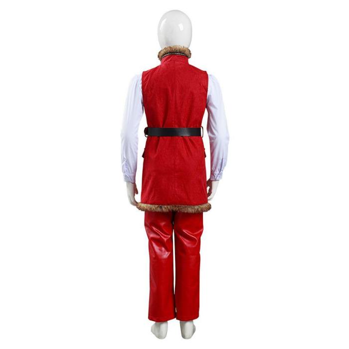 The Christmas Chronicles Santa Claus Kids Children Coat Shirt Pants Outfits Halloween Carnival Suit Cosplay Costume