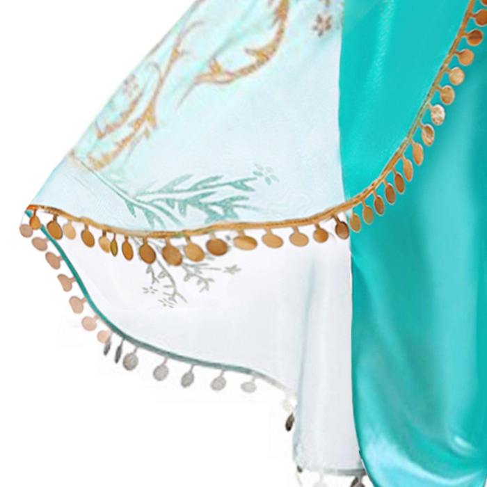 Christmas Children Dress Aladdins Lamp Cos Jasmine Princess Dress