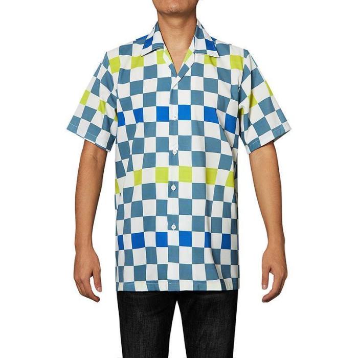 Men'S Hawaiian Shirts Llattice Printed