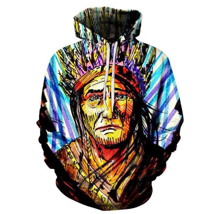 The Colored Face Painting 3D - Sweatshirt, Hoodie, Pullover