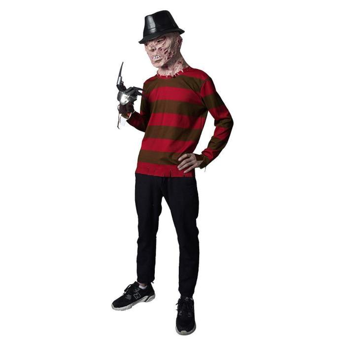 A Nightmare On Elm Street-Munker Street Freddie Kruger Top Shirt Cosplay Costume