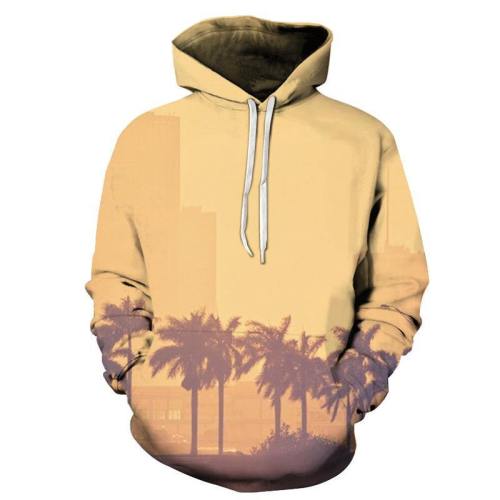 Miami Palm Trees 3D - Sweatshirt, Hoodie, Pullover