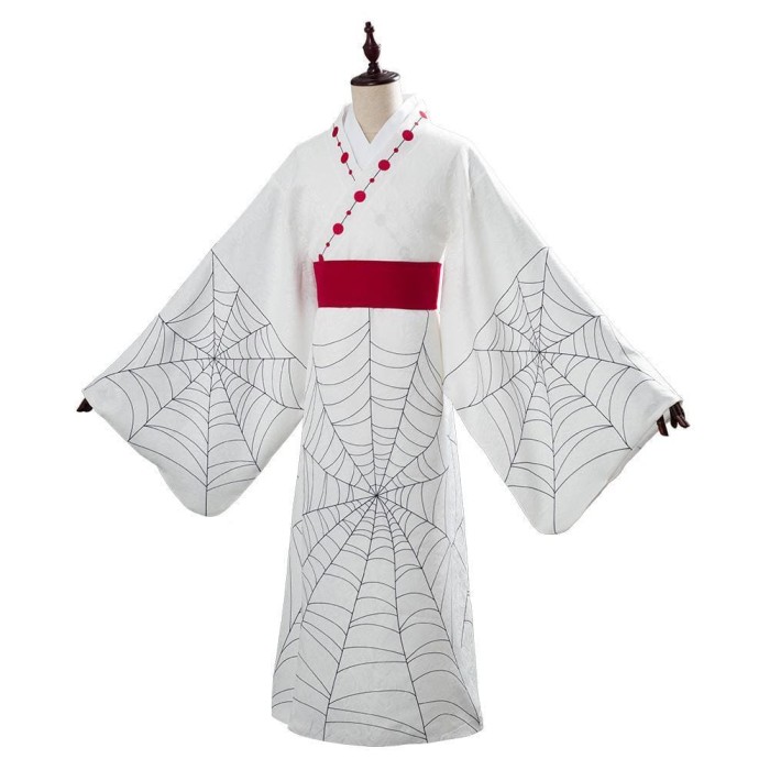 Spider Web Lower Moon Five Rui Costume Demon Slayer: Kimetsu No Yaiba Outfit Cosplay Costume