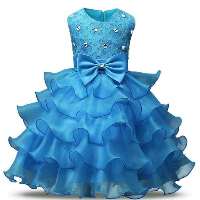 Beaded Princess Children Party Dress