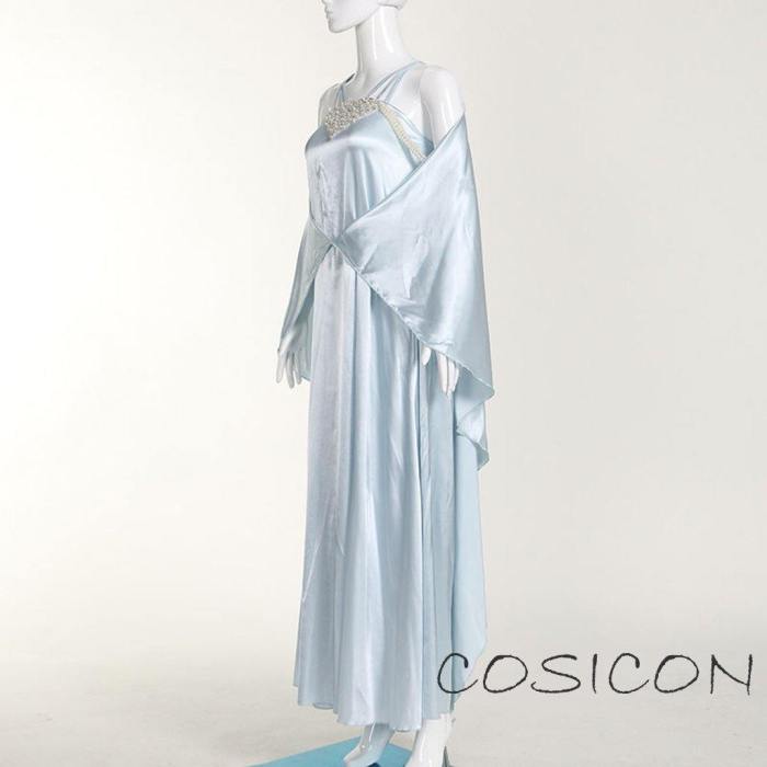 Star Wars 3 Revenge Of Sith Padme Amidala Nightgown Cosplay Costume Nightdress