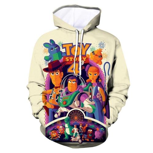 Unisex Toy Story 4 Hoodies All Role Printed Pullover Jacket Sweatshirt