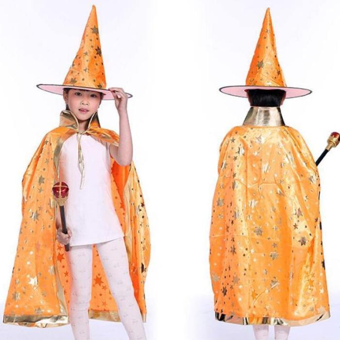 Wizard Capes With Hat For Kids Birthday Party Halloween Costumes - Birthday Party Supplies - Party Favor