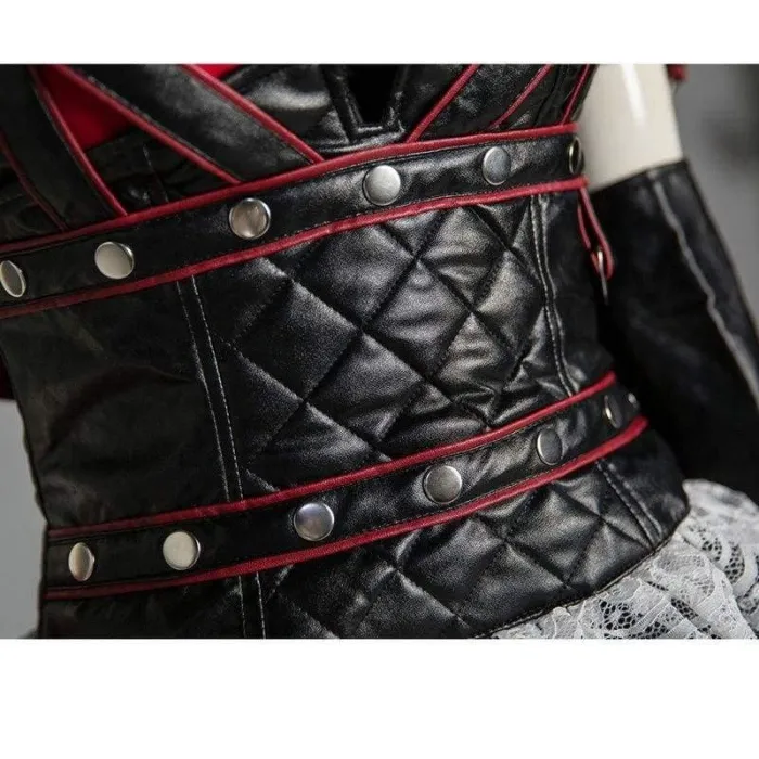 Dark Knight Harley Quinn Arkham Asylum Dress Halloween Cosplay Costume