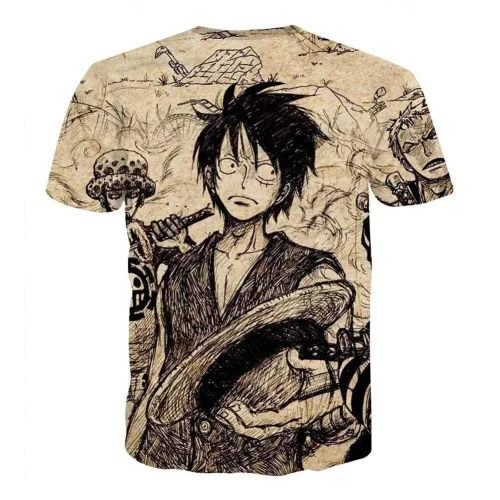 One Piece T-Shirt - Monkey D Luffy 3D Print T-Shirt