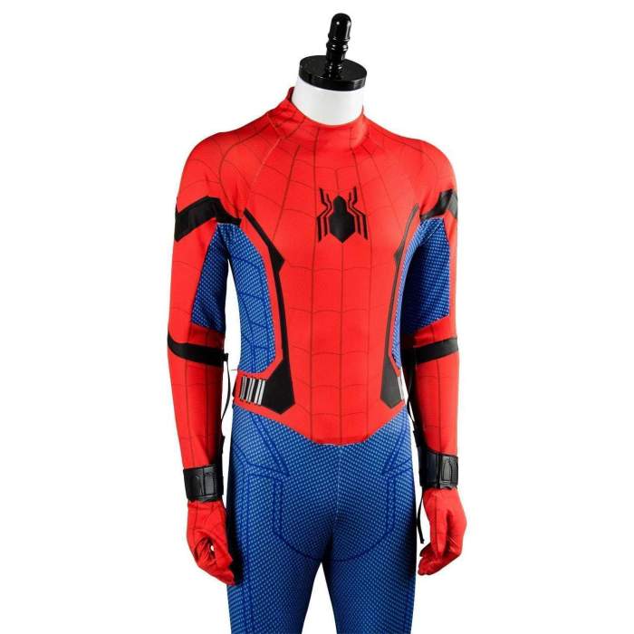 Movie Spiderman Homecoming Spider Man Jumpsuit Cosplay Costume