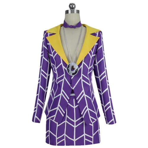 Jojo‘S Bizarre Adventure:Golden Wind Prosciutto Cosplay Women Uniform Skirt Outfit Halloween Carnival Costume