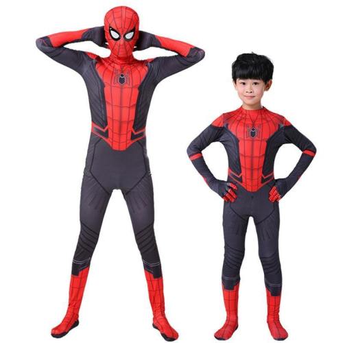 Kids Adult Spider Man Far From Home Peter Parker Cosplay Costumes