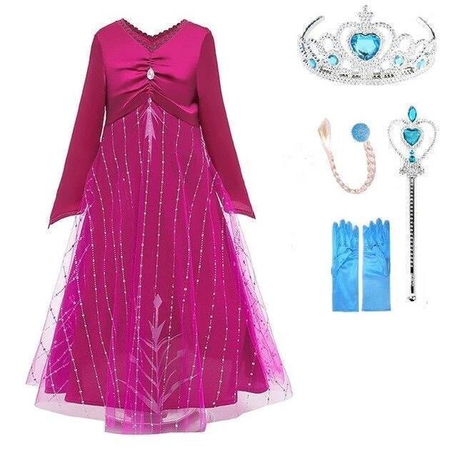 Frozen 2 Princess Elsa Anna Birthday Party Dress Costumes For Girls