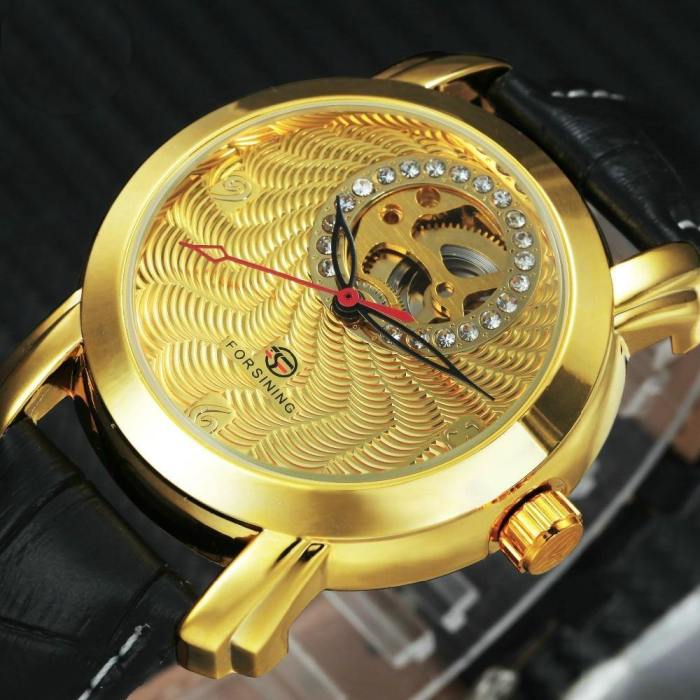 Crystal Luxury Mechanical Wrist Watch