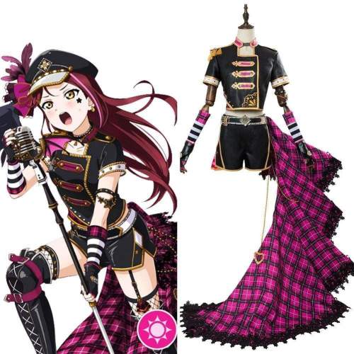 Love Live! Sunshine!! Aqours Sakurauchi Riko Punk Rock Outfit Cosplay Costume