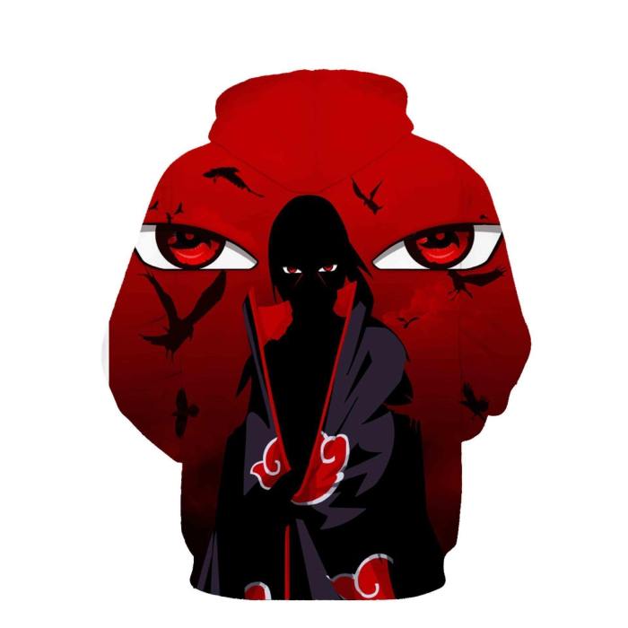 Naruto Hoodie - Uchiha Itachi Akatsuki Pullover Hoodie Csos002