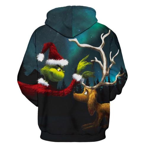 Grinch Hoodie - The Grinch Pullover Hooded Sweatshirt