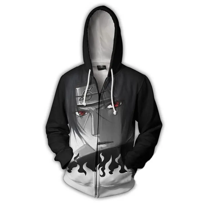 Naruto Hoodie - Uchiha Itachi Zip Up Hoodie