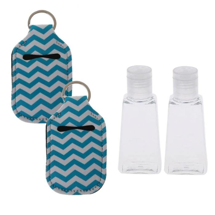 Portable Hand Sanitizer Keychain With Refillable Bottle