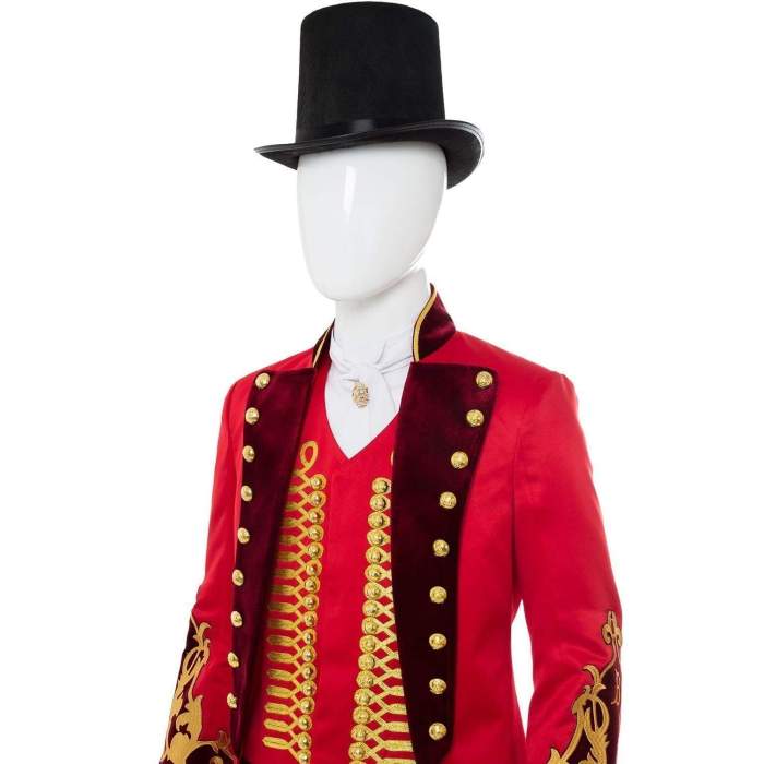 The Greatest Showman  P.T. Barnum Cosplay Costume Red Suit