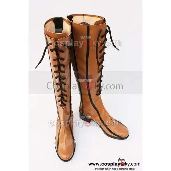 Vocaloid 2 Rin Cosplay Boots Shoes Custom Made