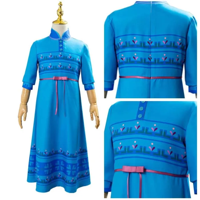 Frozen 2 Princess Elsa Fancy Dress Up For Kids Girls Cosplay Costume