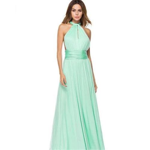 Bridesmaid Multiway Dresses Wedding Party Light Green Color