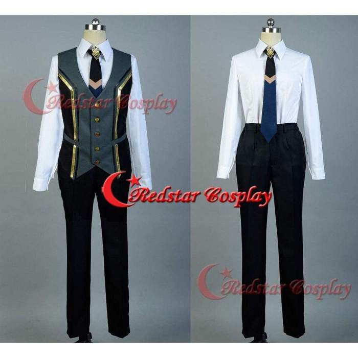Otomate Norn9 Norn Natsuhiko Azuma Cosplay Costume Suit Uniform Outfit Coat Vest