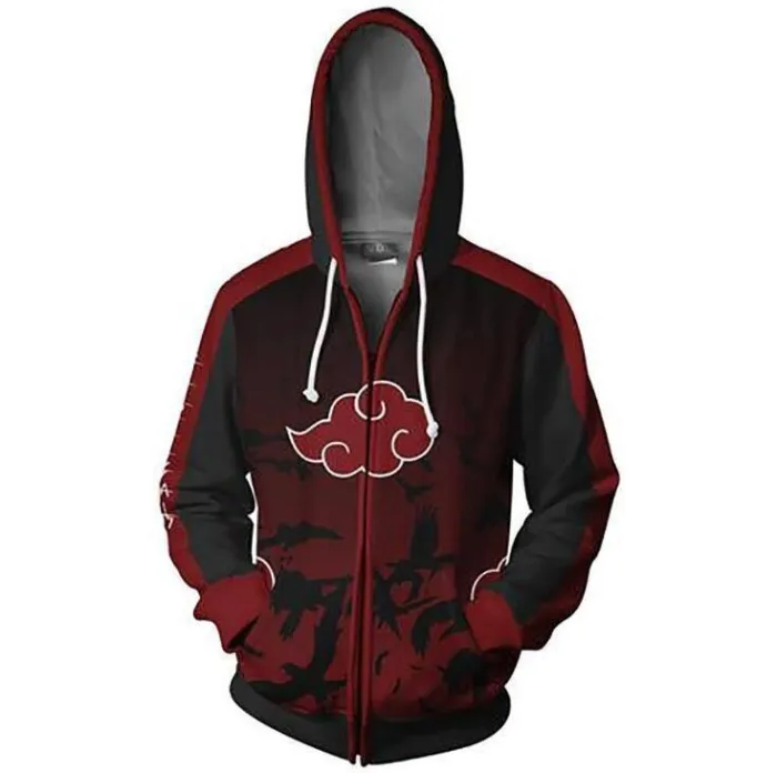 Naruto Hoodie -  Uchiha Itachi Zip Up Hoodie Csos316