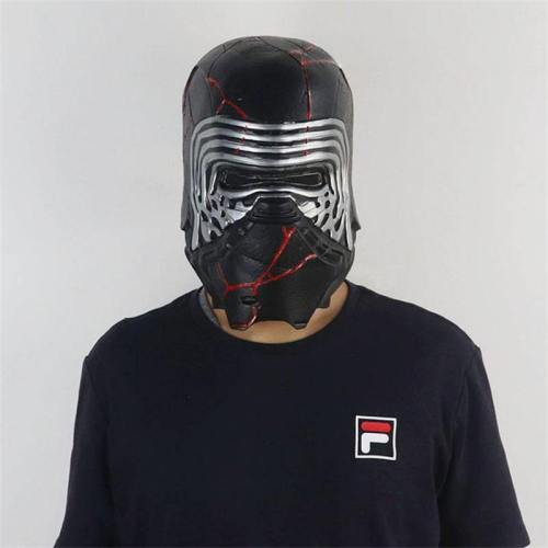 Star Wars The Rise Of Skywalker Kylo Ren Latex Helmet Mask Cosplay