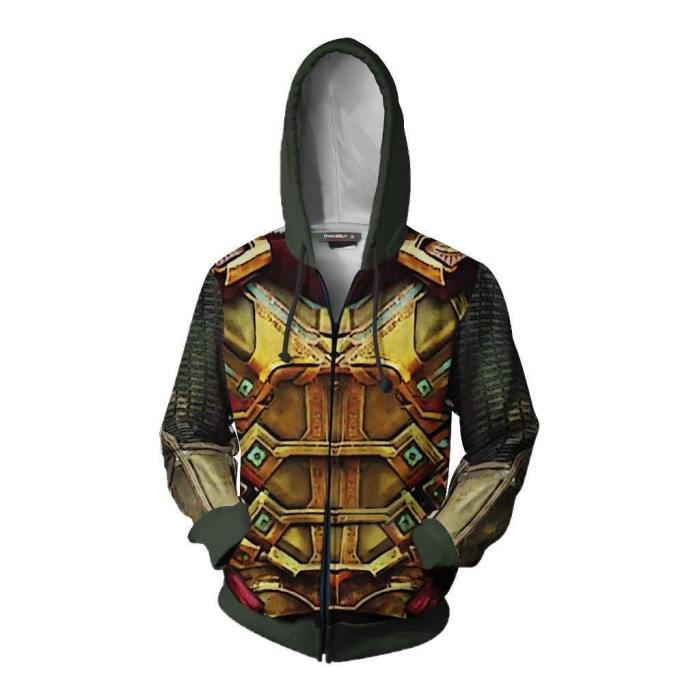 Spider-Man Far From Home Mysterio Hoodie Cosplay Costume Thor Sweatshirts Jacket Coat