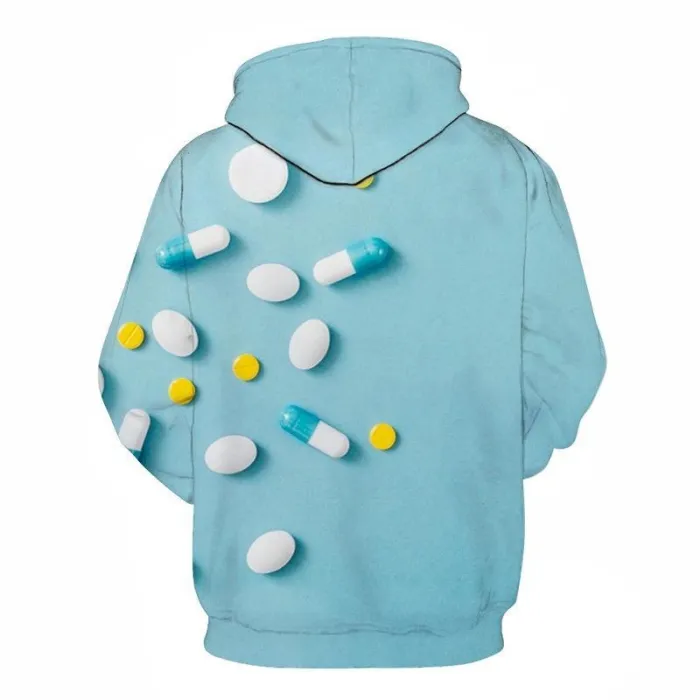 Blue Medicine Awareness - 3D - Sweatshirt, Hoodie, Pullover