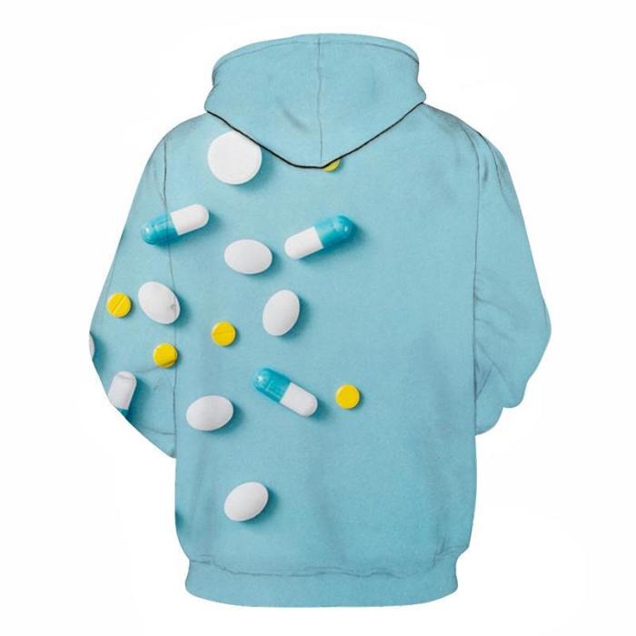 Blue Medicine Awareness - 3D - Sweatshirt, Hoodie, Pullover