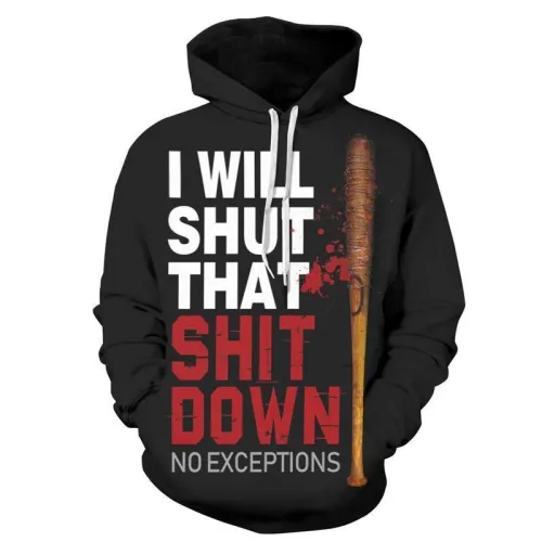 Stylish Hoodie 3D Printed Pullover Sweatshirt