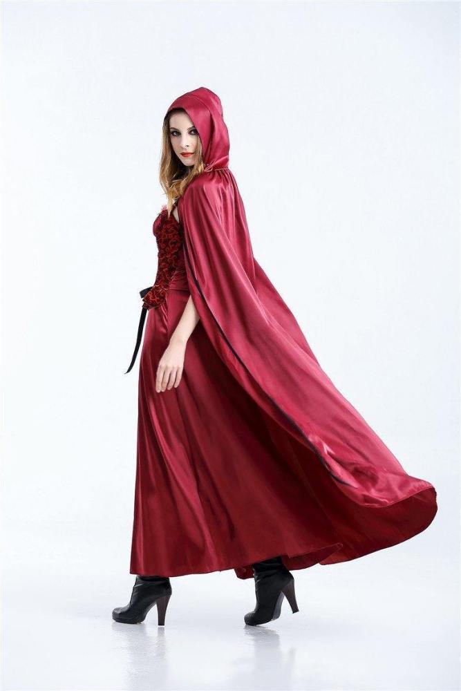 Halloween Costumes Little Red Riding Hood Long Dress Costume Queenhood