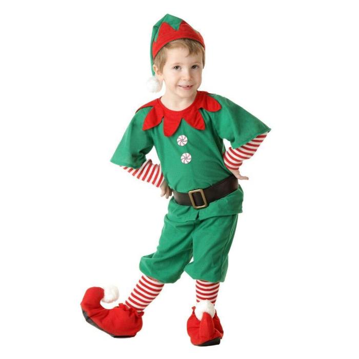 Christmas Outfit Girls Holiday Elf Costume Family Christmas Costume Parent Children Women Christmas Dress