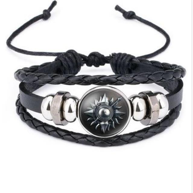 Game Of Thrones Leather Bracelet House Stark Targaryen Multilayer Casual Fashion Braided Leather Bracelets