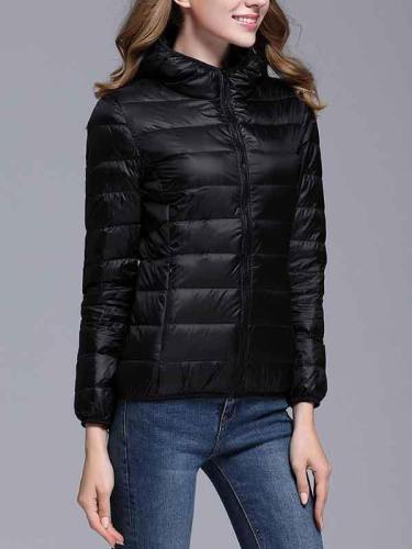 Women Waterproof Hooded Lightweight Packable Down Jacket