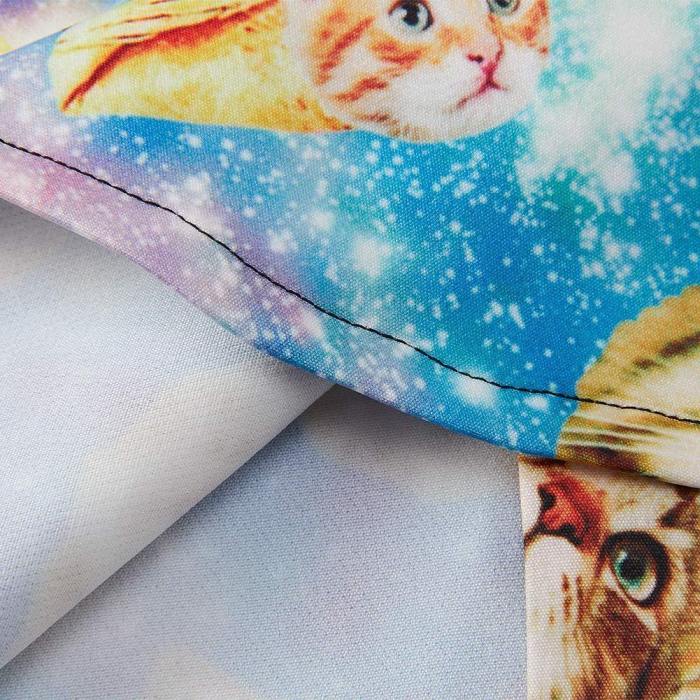 Little Boy'S Button Down Shirts Galaxy Cat Dress Shirt For Toddler